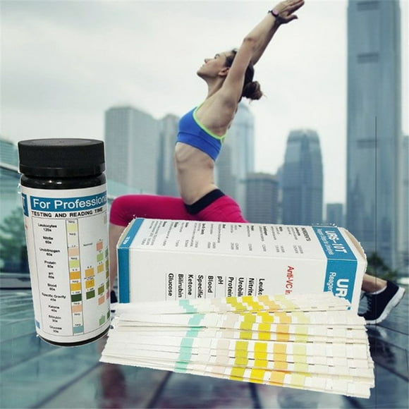 100PCS 10 Parameter Urine Test Strips Acidity Test Kit With Quick And Easy PH Testing Strips
