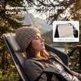 thumbnail image 3 of Hammock Camping Chair,Adjustable Backrest,Portable Folding,Detachable Cup Holder,Durable Fabric,Supports up to 300lbs, 3 of 9