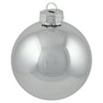 thumbnail image 4 of Northlight 2-Finish Christmas Glass Ball Ornaments - 4" & 3.25"- Silver - 72ct, 4 of 8