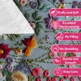 thumbnail image 7 of Flannel Fleece Throw Blanket, Soft Large Throw Blanket, Lightweight Cozy Plush Throw Blanket Fit Sofa Bed, 50"x60", Florals, 7 of 7
