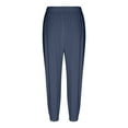 thumbnail image 7 of Delayuji Womens Cotton Linen Pants Summer High Waisted Wide Leg Long Pant Trousers With Pocket Casual Loose Pants, 7 of 7