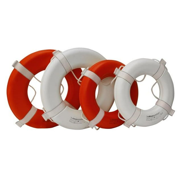 Kemp USA 10-233-WHI 30 in. Bouée à Anneau Approuvé&44; Blanc