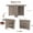Gray, variant on TENSAKEE Folding Drop Leaf Oval Dining Table, Rolling Kitchen Table with Locking Casters, Wine Rack & Storage Drawer, for Small Apartments & RVs