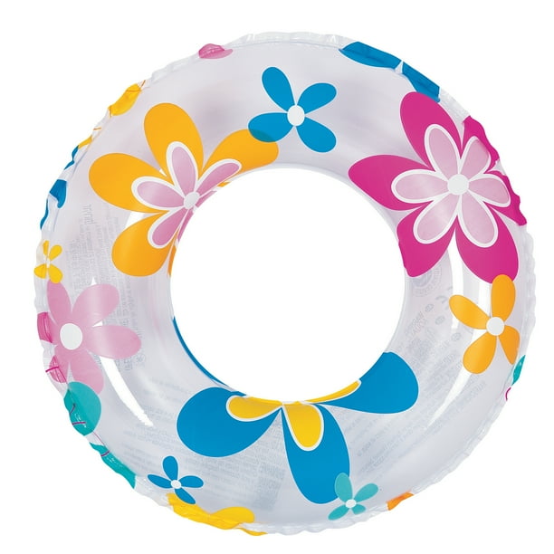 Pool Central 24" Retro Flower Print Inflatable 1Person Swimming Pool