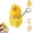 Duck, variant on Frog Keycaps Fidget – Lizard Button Keychain USB-C Rechargeable Clicker Style Accessory with Light and Sound Effects, Portable Sensory Stress Relief Desk Companion for Daily Use