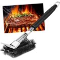 thumbnail image 1 of Ventas promocionales Cepillo para barbacoa, Cepillo de limpieza para barbacoa con raspador, 18 pulgadas de largo, cerdas de acero inoxidable, para parrilla de gas, carbón, eléctric, 1 of 5