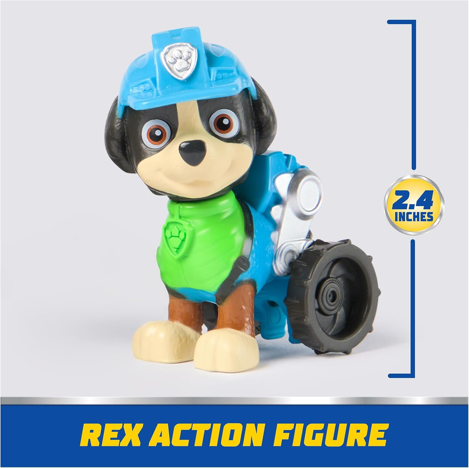 Paw Patrol, Rex’s Dinosaur Rescue Vehicle, Toy Truck with Collectible Action Figure