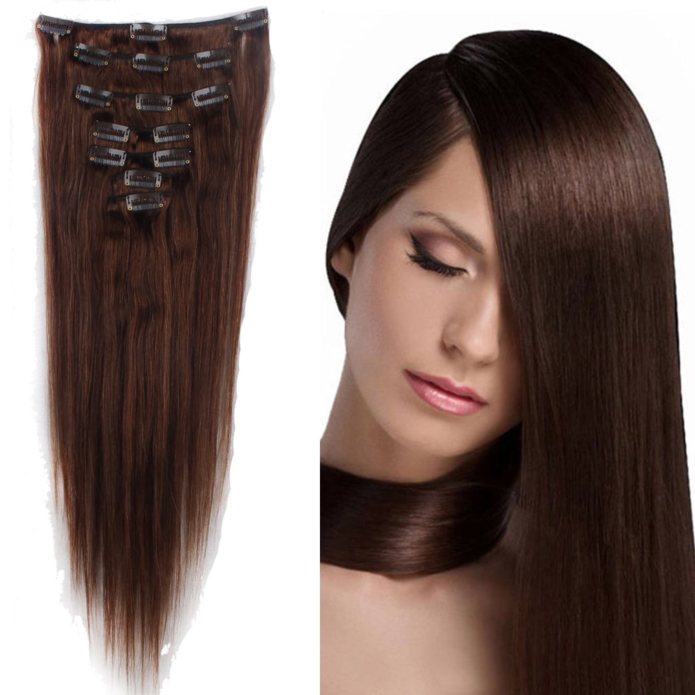 Florata 22 Inches Thick 80g Hair Full Head 7 Pieces Silky