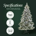 thumbnail image 3 of NOMA Cypress 7' Multi-Color LED Pre-Lit Flocked Artificial Christmas Tree, 3 of 8
