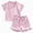 H135-Pink, variant on TOWED22 Girls Pajamas Silk Satin Pajama Set Button Pjs Ruffle Sleepwear 2 Piece Nightwear,6-7 Y