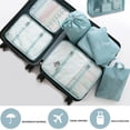 thumbnail image 1 of 8 piezas organizador de viaje bolsas de almacenamiento ropa zapato bolsa ordenada impermeable portátil equipaje maleta Pac, 1 of 2