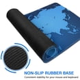 thumbnail image 6 of Enhanced Gaming Experience - XL World Map Mouse Pad: Waterproof, Anti-Slip Base, Stitched Edges. Ideal for Gamers, Office & Home Use (Black, 31.5 x 11.8 ), 6 of 7