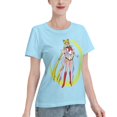 thumbnail image 2 of Women's Basic Short Sleeve T-Shirt Sailor Moon Tsuki Hare 04, 2 of 6