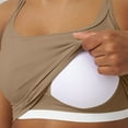 thumbnail image 4 of AherBiu Workout Tank Tops for Women Low Cut Cowl Neck Crossover Racerback Cropped Athletic Tshirt with Built in Bra, 4 of 6