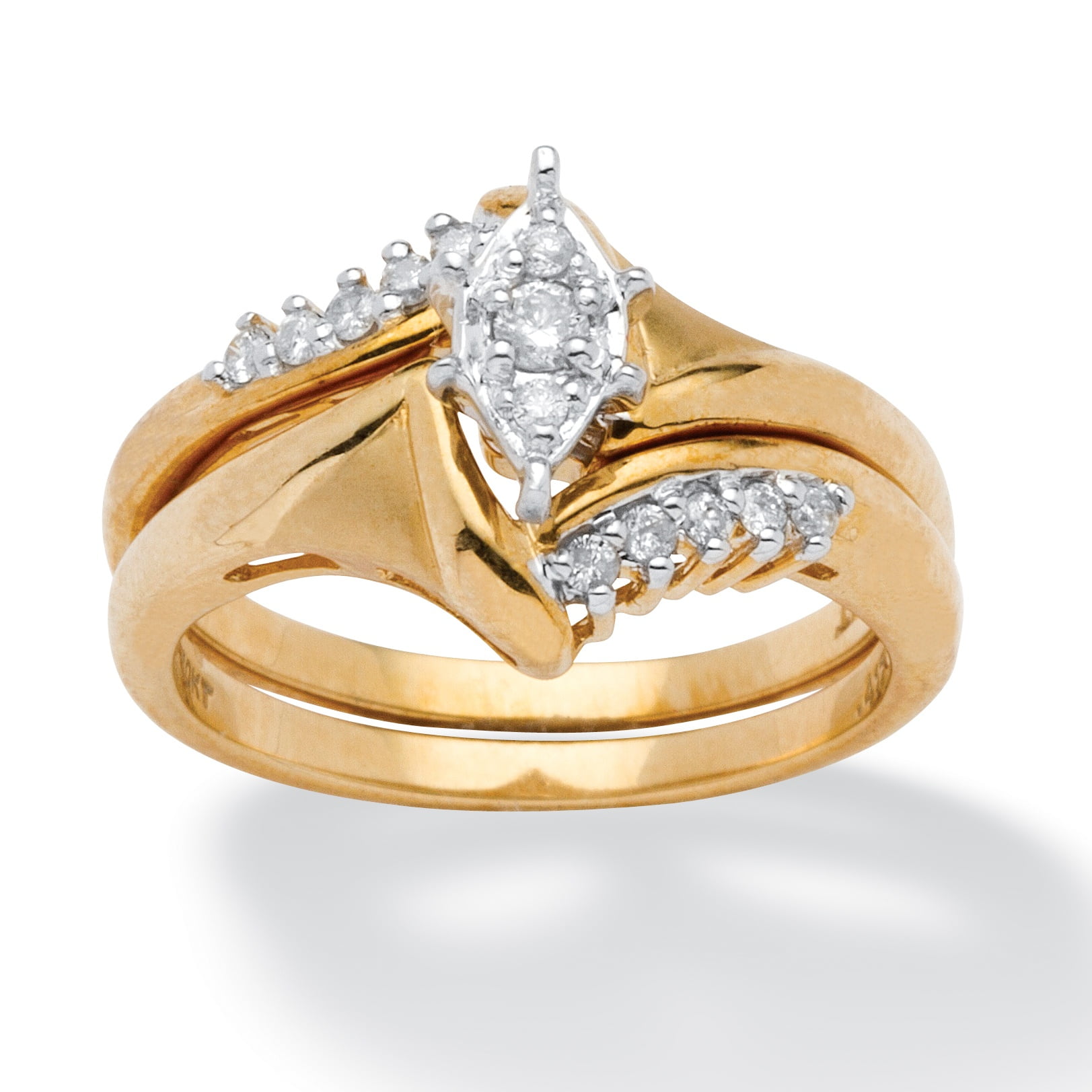 15 tcw round diamond 10k yellow gold 2 piece bridal engagement wedding ring set walmartcom - 2 Piece Wedding Rings 15 tcw round diamond 10k yellow gold 2 piece bridal engagement wedding ring set walmartcom - 2 Piece Wedding Rings