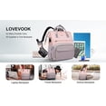 thumbnail image 3 of Lovevook Laptop Bag 15.6", Women Work Computer Bag Teacher Nurse Backpack Purse with USB, Waterproof Travel Backpack College Bookbag, 3 of 7