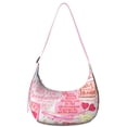 thumbnail image 1 of Sac Bandoulière à Sangle Ajustable Journey Trip en Nylon Léger Vintage Voyage Paris Style Mode Femme Rose Plage Femme Aventure Explorer Vacances Congé, 1 of 5
