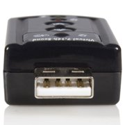 StarTech Virtual 7.1 USB Stereo Audio Adapter External Sound Card, ICUSBAUDIO7