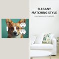 thumbnail image 5 of Cute Corgi Dog Switch Cover Decorative Wall Plate 3-Gang 2-Toggle 1-Duplex Standard Size, 5 of 5