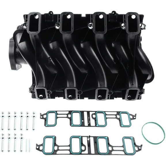 A-Premium Engine Intake Manifold Assembly Compatible with Chevrolet Silverado 1500 2500 Suburban 2500 GMC Sierra 1500 Yukon XL 2500 Savana 2500 3500 09-20 Cadillac Escalade 2009-2014