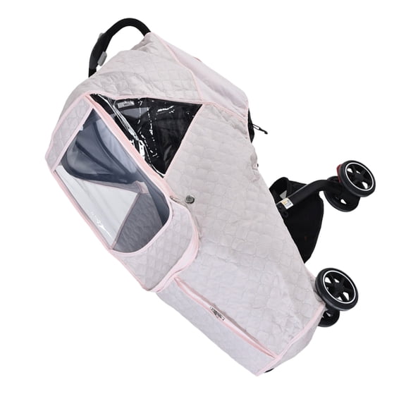 Clear Window Strollers Weather Protector Windproof Rain Cover Strong Polyester Easy Attach for Infant Cold Weather Use