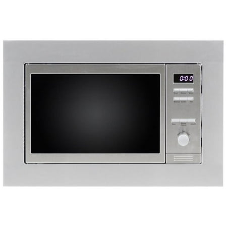 Pemberly Row Contemporary Compact Stainless Steel Microwave Oven Combo