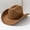 Camel, variant on Men's and women's soft felt western cowboy hat, simple plain casual hat, fashionable European and American style jazz hat