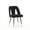 Black, variant on Rhomtree Modern Metal Tufted Dining Side Chairs, Blue (Set of 8)