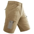 thumbnail image 3 of TACVASEN Men's Cargo Work Shorts Lightweight Quick Dry Waterproof 5 Zipper Pockets for Hiking Fishing Khaki Size 32, 3 of 6