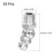 thumbnail image 2 of Niquelado Hierro 45 Grados Grasera M8 x 1mm Rosca Hidráulico Engrasador Accesorios, 20 Piezas Unique Bargains accesorios para tornos electricos, 2 of 5