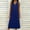 Blue, variant on Button up Dress Breathable Regular Fit Womens Athletic Dress 2026 Summer Solid Color Sleeveless V Neck Pleated Club Dress Business for Business and Casual S-XXL