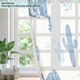 thumbnail image 4 of Yayeee Window Curtains Light Filtering 63"x42" Grommet Panel Pair Home Living Room Decor, Horse Cactus Pattern, 4 of 7