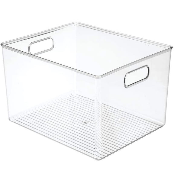 29X20X15cm Acrylic Transparent Refrigerator Storage Box Desktop Dormitory Bathroom Storage Box