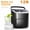 Black-Bullet Ice(26lbs/day), variant on Countertop Nugget Bullet Ice Maker Portable Chewable Pellet Ice Machine 26-35Lbs/24H Self-Cleaning One-Click Stainless Steel for Kitchen Office Black/Silvery