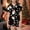 Black, variant on Girls Outfits Set for Girls Casual Pajamas with Christmas Print Button Down Lapel Short Sleeved Top and Shorts for Everyday Wear