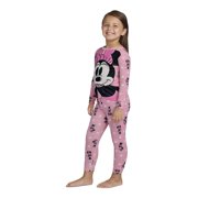 Minnie Mouse Toddler Long Sleeve Top and Pants Pajama Set, 2-Piece, Sizes 12M-5T