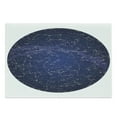 thumbnail image 1 of Constellation Cutting Board, High Detailed Sky Map of Northern Hemisphere with Names of Stars, Decorative Tempered Glass Cutting and Serving Board, Large Size, Blue Cream Violet Blue, by Ambesonne, 1 of 1