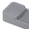 thumbnail image 2 of Kitchen Drawer Organizer Tray,Tier Knife Holder in-Drawer Knives Block Organizer Kitchen Storage, Gray, 2 of 6