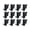 Black, variant on Pack of 12 Sturdy Cable Fixer Clips and Screws Set for Efficient Wire Management in Homes Office Workshop