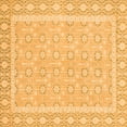 thumbnail image 1 of Ahgly Company Indoor Square Oriental Orange Traditional Area Rugs, 4' Square, 1 of 4