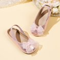 thumbnail image 6 of Viluyesy Girls Princess Shoes Closed Toe Sparkle Bow Soft Sole Dress Party Shoes for Kids Pink Size 12 Little Kids, 6 of 9