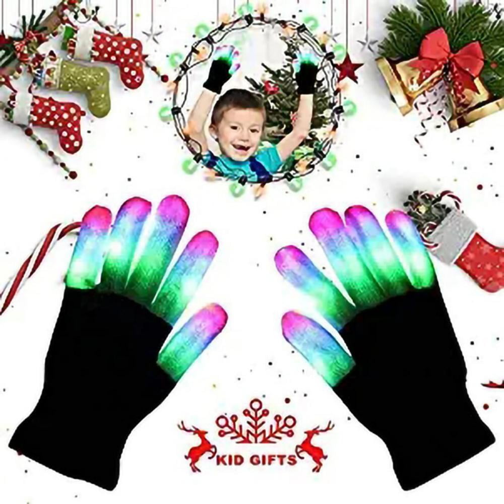 Electro LED Finger Flashing Gloves Light Up Xmas Dance Rave Party Toys Christmas 