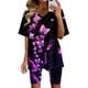 thumbnail image 1 of MKLEKYY Pantalones Cortos Para Mujer, Conjuntos De Dos Piezas Para Mujer, Camisetas De Manga Corta, Pantalones Cortos, Conjuntos Deportivos Para Correr Y Yoga., 1 of 4