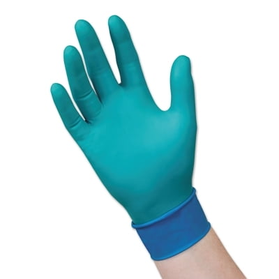 Chemical Resistant Nitrile/Neoprene Disposable Gloves, 7.8 Mil Palm, Medium, Green | 1 Dispenser of 50 Each