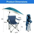 thumbnail image 3 of Portable Folding Rocking Chair,  Outdoor Camping Chair with Umbrella Cup Holder Carry Bag, for Camping Travel Picnic Lawn Chair, 3 of 8