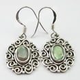 thumbnail image 2 of SilverStarJewel Blue Fire Labradorite Earrings 1.2" ! 925 Pure Silver Old Style Jewelry, 2 of 3