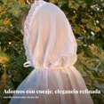 thumbnail image 3 of Abbraccia Pañuelo elegante de encaje y tela transparente, diseño malayo, color uniforme, elástico y transpirable., 3 of 6