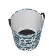 thumbnail image 4 of Xecao Modern Furniture Print Laundry Hamper Basket,designed for Blanket Storage and Nursery Clothes in the Bedroom, 4 of 8