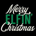 thumbnail image 2 of Women's Lost Gods Merry Elfin' Christmas  Graphic Tee Black 2X Large, 2 of 4