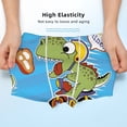 thumbnail image 3 of Yiaed Dinosaur Riding a Motorcycle Print Boys' Boxer Briefs Cotton Casual Stretch Comfort Boys Boxers - Kids Boxer Briefs Underwear for Boys (6-18)-X-Small, 3 of 5